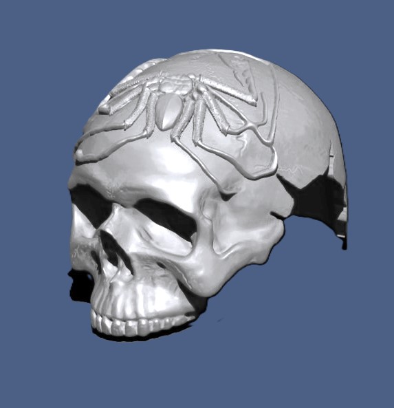 Череп 3D моделирование в zBrush