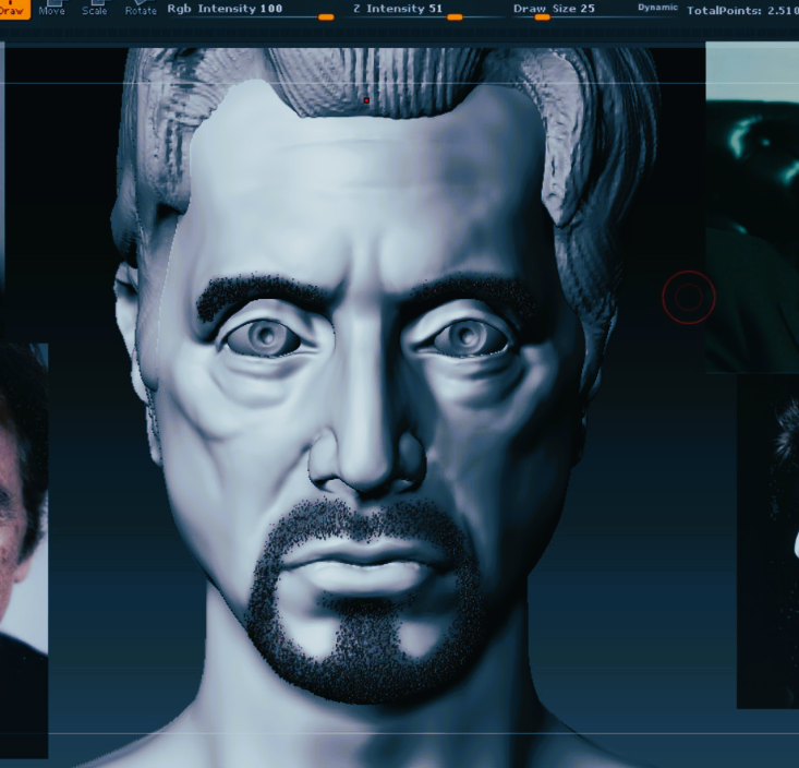 3D скульптинг, 3D моделирование в zBrush по фотографии