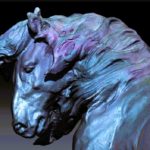 Скульптура Арденский конь 3D скан